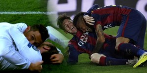 Cristiano Bale Messi Neymar celebrando gol Champions