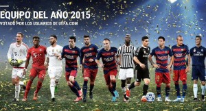 Once ideal de la UEFA 2015
