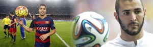 Hat tricks de Luis Suárez y Karim Benzema
