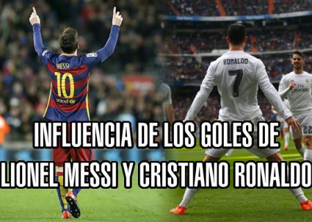 Influencia de los goles de Cristiano Ronaldo y Leo Messi