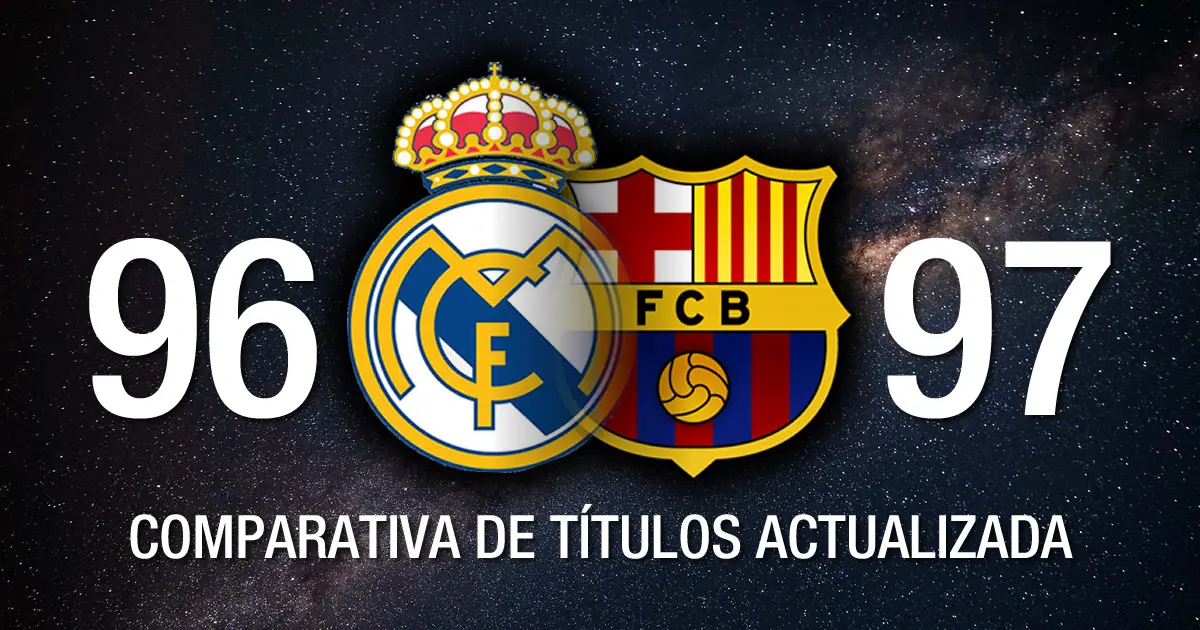 títulos actualizada - Real Madrid vs Barcelona